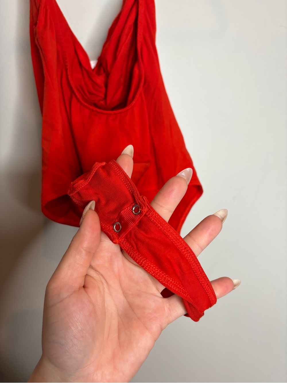 Beaufille Baes Bodysuit Size S Red Halter - Picture 10 of 10